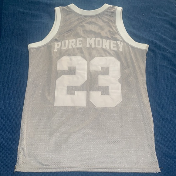 Laced Up Retro 4 Michael Jordan Pure Money Sewn Goat Jersey - Picture 2 of 6